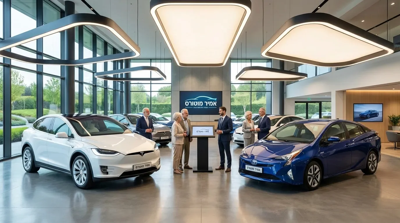 אולם תצוגה של אמיר מוטורס | Amir motors עם רכבים מותאמים בשבילך